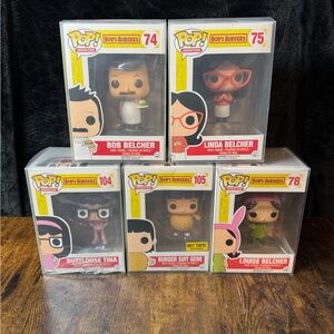 Funko Pop! Bob's Burgers Figures Set - Red, Black, Pink